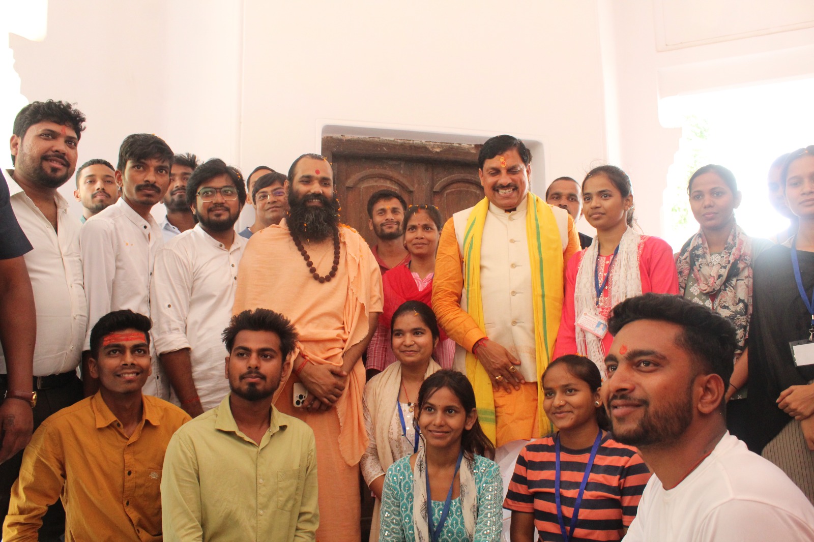 CM OF MP SHRI MOHAN YADAV JI VISITED BODHGAYA MATH LIBRARY