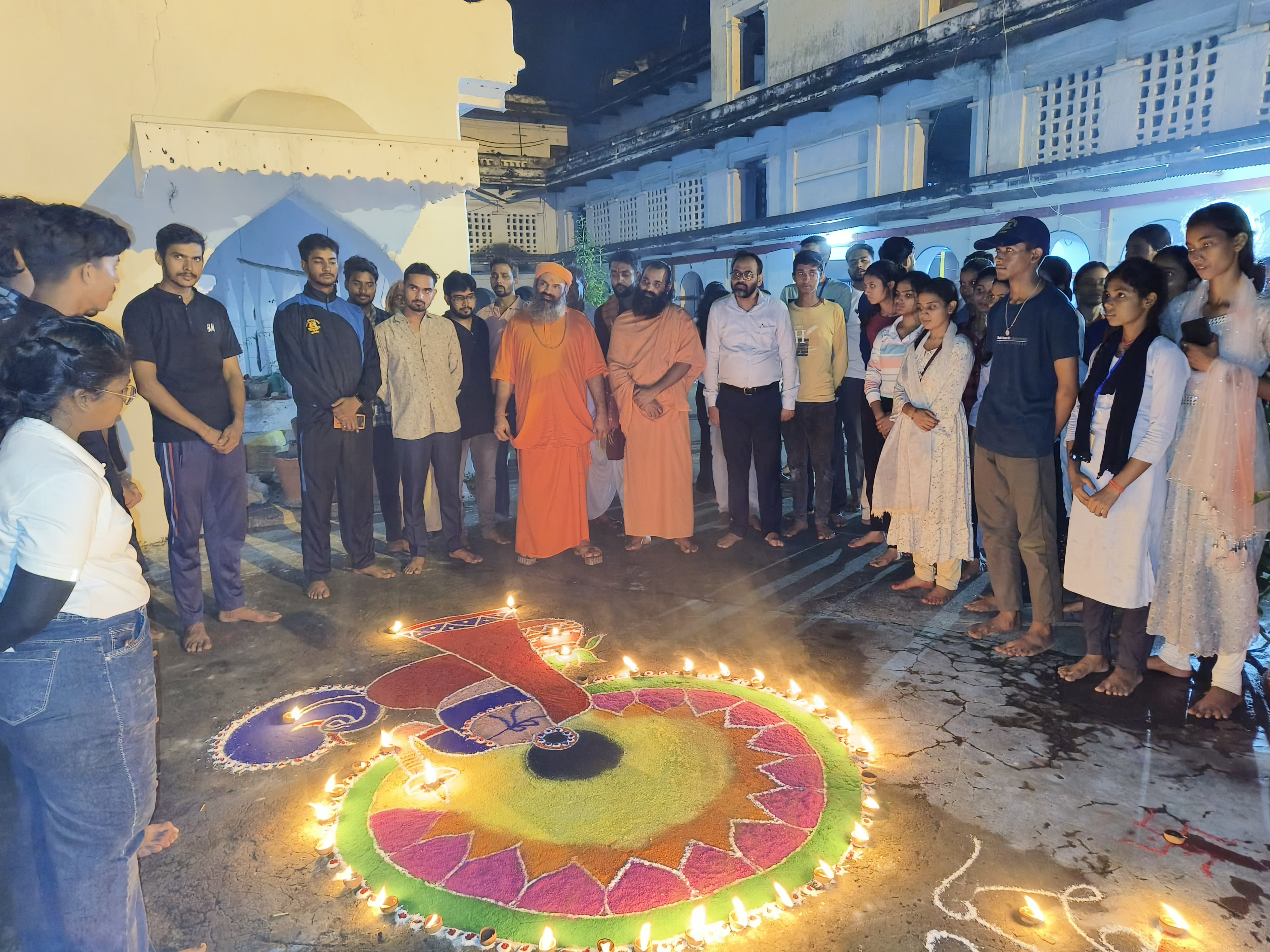 RANGOLI COMPETITION, BODHGAYA MATH LIBRARY
